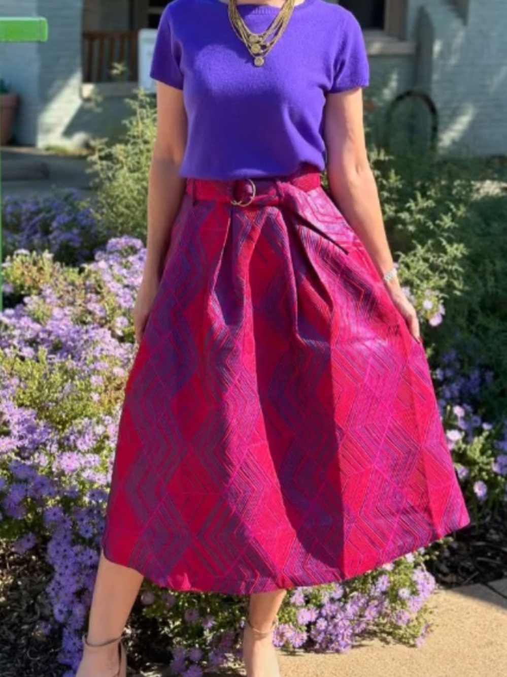 Emily Lovelock Zelda Jacquard Skirt - XL